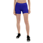 Haiti Blue Leggings Shorts - Conscious Apparel Store