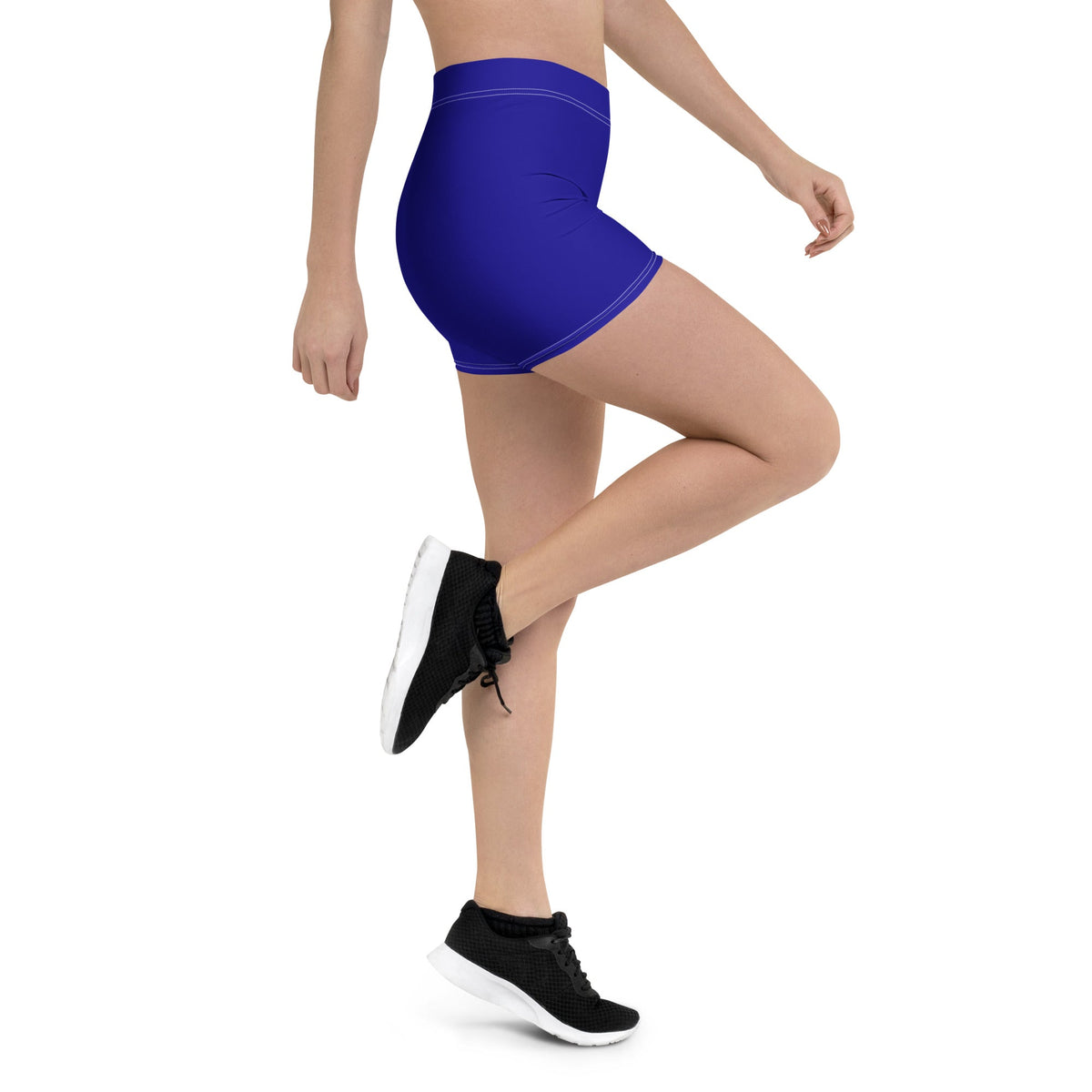 Haiti Blue Leggings Shorts - Conscious Apparel Store