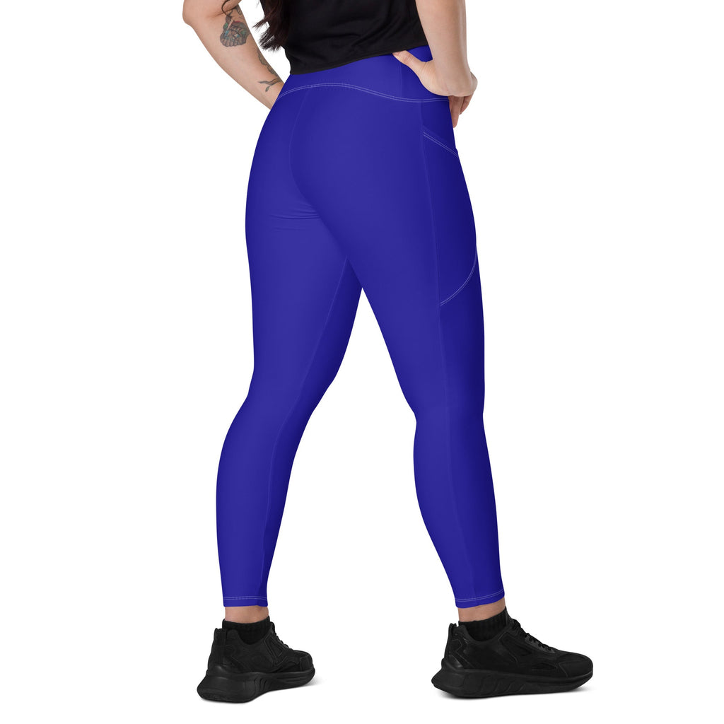 Haiti Blue Leggings with pockets - Conscious Apparel Store