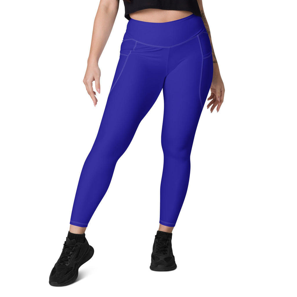 Haiti Blue Leggings with pockets - Conscious Apparel Store