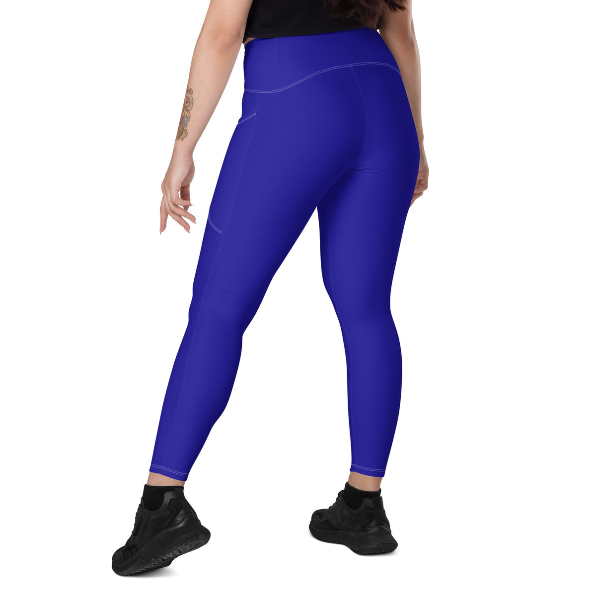 Haiti Blue Leggings with pockets - Conscious Apparel Store