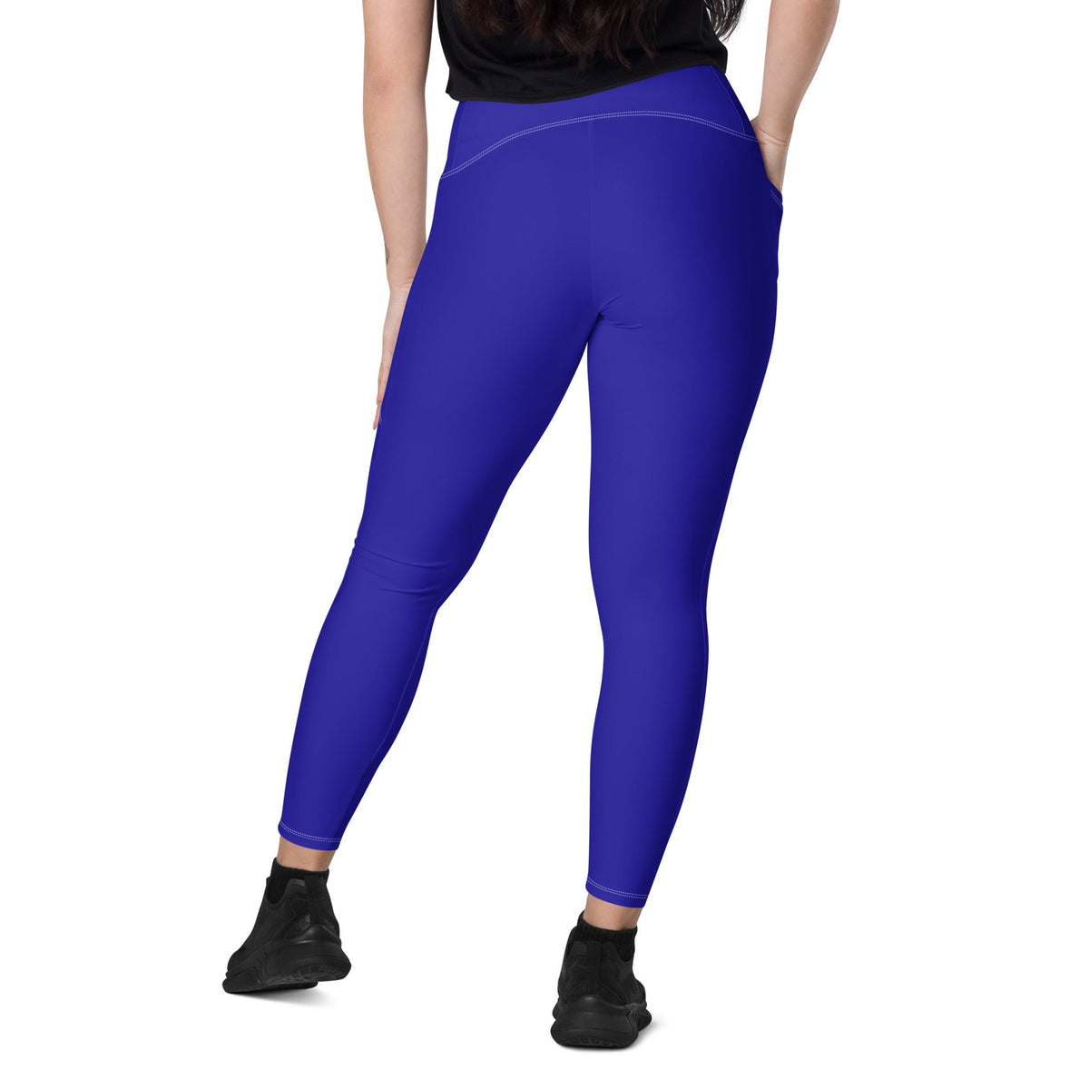 Haiti Blue Leggings with pockets - Conscious Apparel Store