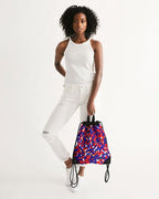 Haiti Flag Camo Canvas Drawstring Bag - Conscious Apparel Store