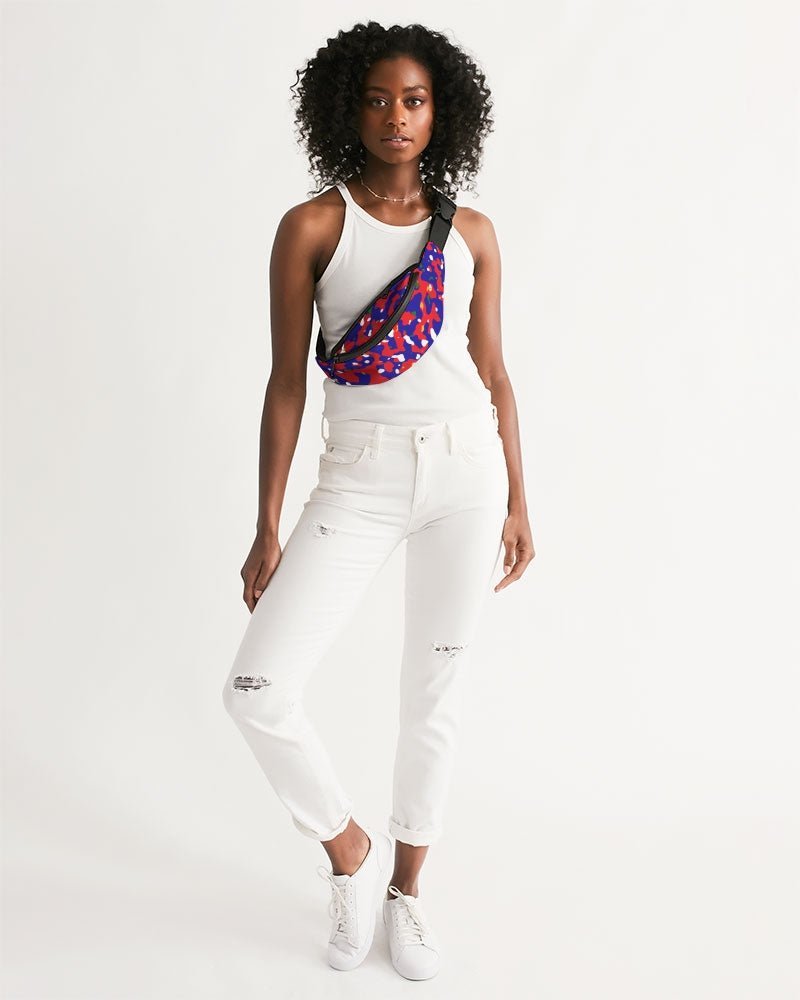 Haiti Flag Camo Crossbody Sling Bag - Conscious Apparel Store