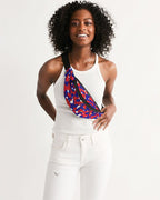Haiti Flag Camo Crossbody Sling Bag - Conscious Apparel Store