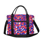 Haiti Flag Camo Large Capacity Duffle Bag - Conscious Apparel Store