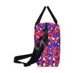 Haiti Flag Camo Large Capacity Duffle Bag - Conscious Apparel Store