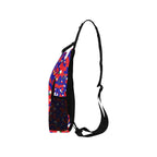Haiti Flag Camo Men's Casual Chest Bag - Conscious Apparel Store