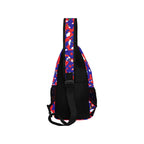 Haiti Flag Camo Men's Casual Chest Bag - Conscious Apparel Store