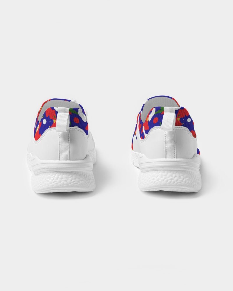 Haiti Flag Camo Men's Two - Tone Sneaker - Conscious Apparel Store
