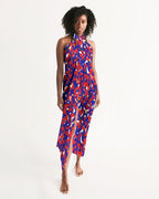 Haiti Flag Camo Swim Cover Up - Conscious Apparel Store