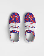 Haiti Flag Camo Women's Two-Tone Sneaker - Conscious Apparel Store