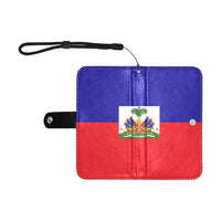 Haiti Flag Flip Leather Purse for Mobile Phone/Small - Conscious Apparel Store