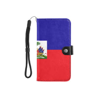 Haiti Flag Flip Leather Purse for Mobile Phone/Small - Conscious Apparel Store