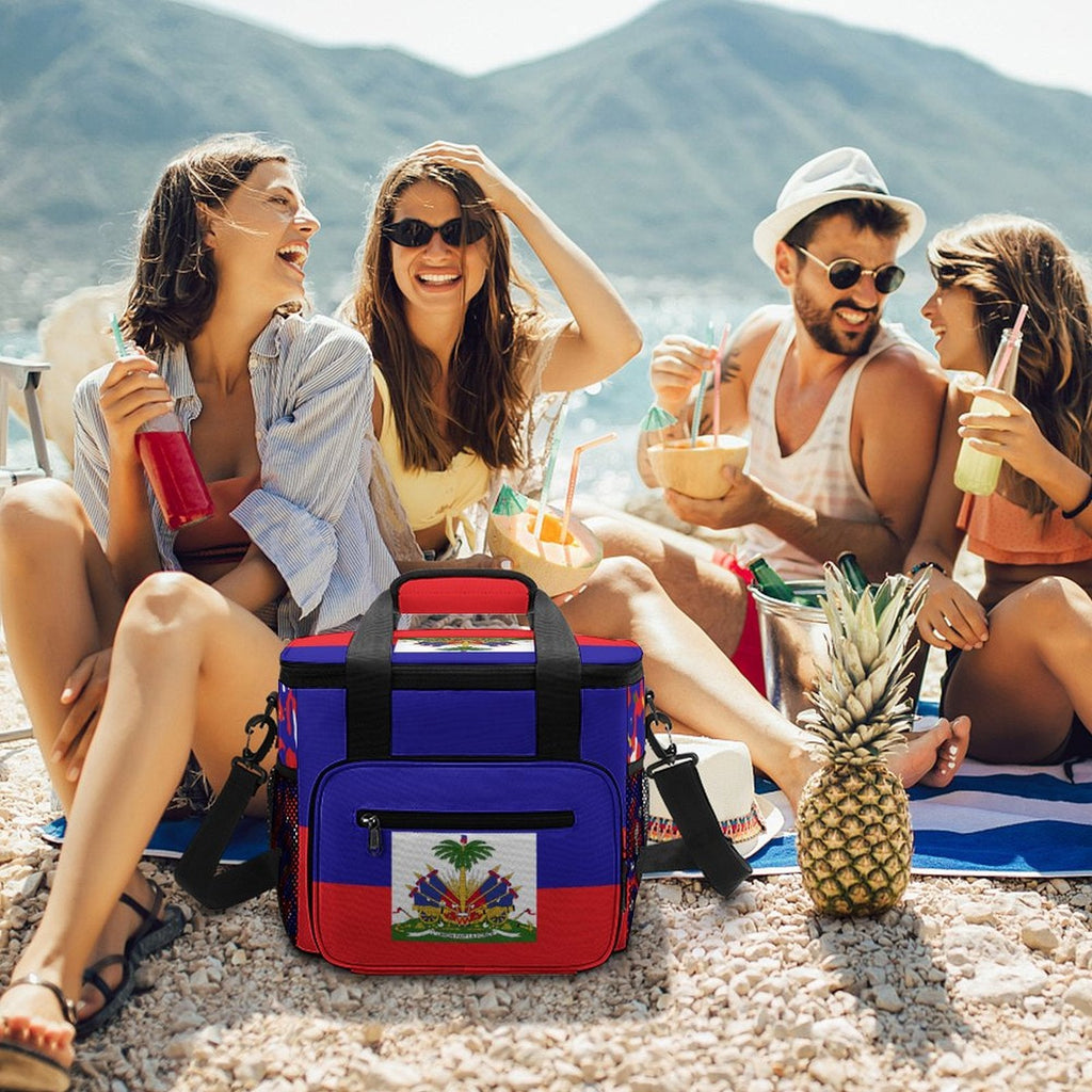 Haiti Flag Insulated Cooler Bag - Conscious Apparel Store