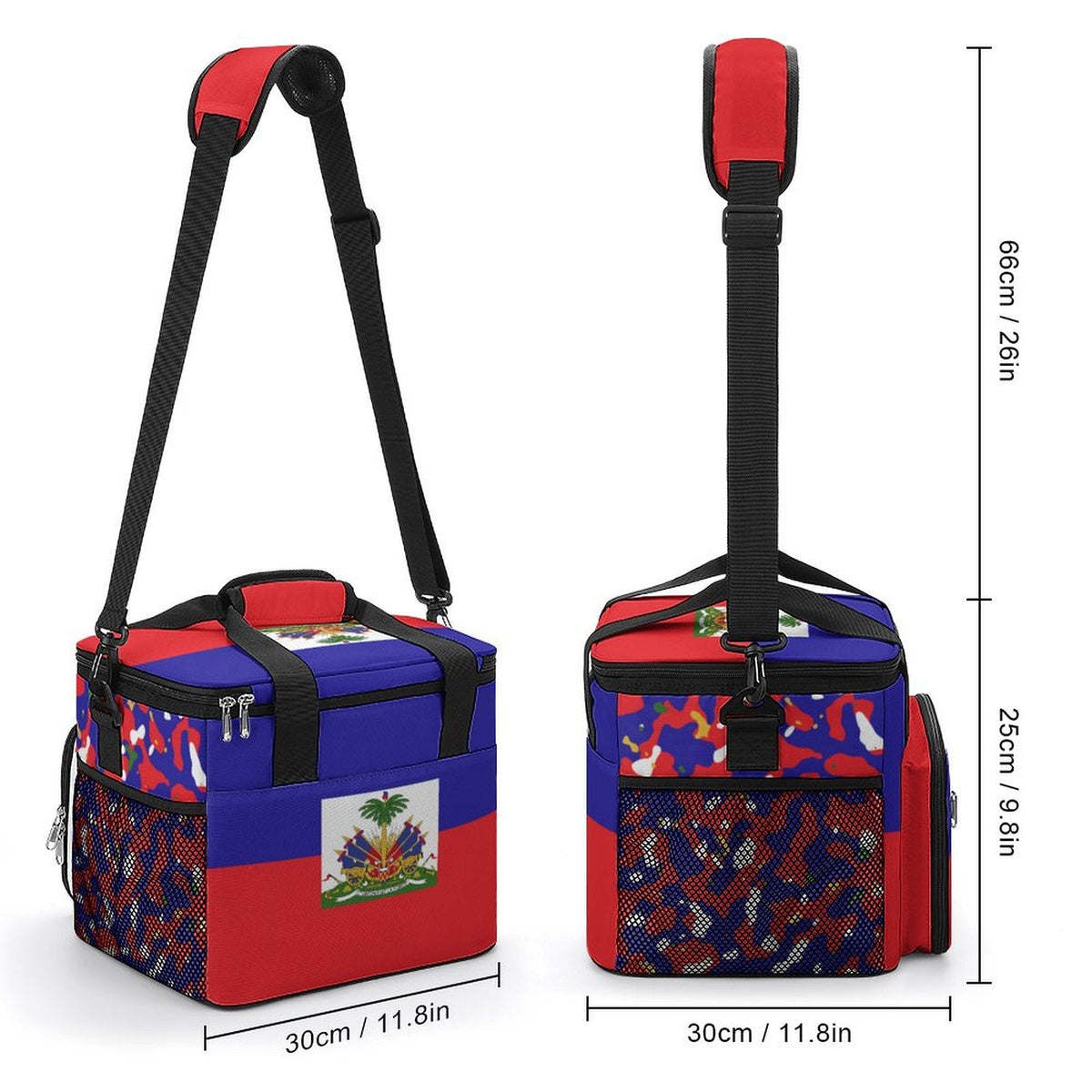 Haiti Flag Insulated Cooler Bag - Conscious Apparel Store