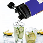 Haiti Flag Insulated Water Bottle with Dual - Use Lid (18oz) - Conscious Apparel Store