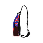 Haiti Flag Men's Casual Chest Bag - Conscious Apparel Store