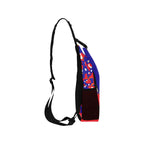 Haiti Flag Men's Casual Chest Bag - Conscious Apparel Store