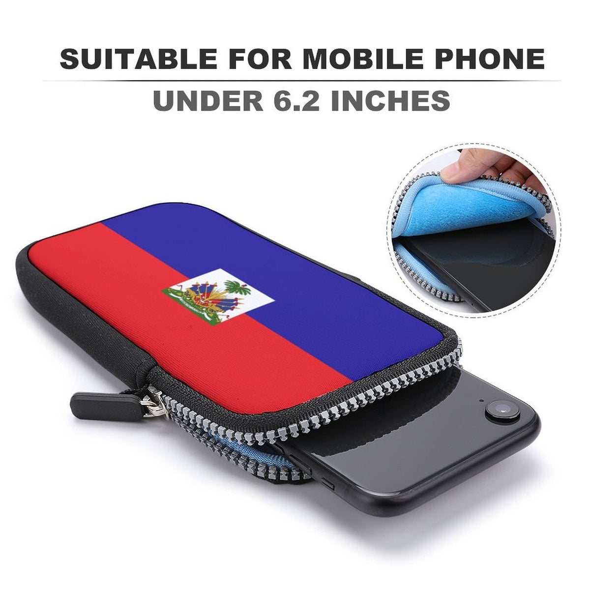 Haiti Flag Mobile Phone Purse - Conscious Apparel Store