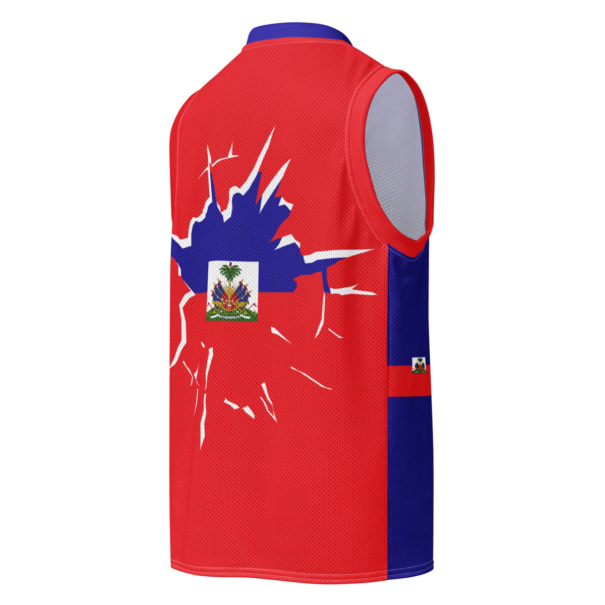 Haiti Flag Premium Sport Jersey Tank Top - Conscious Apparel Store
