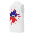 Haiti Flag (White) Premium Sport Jersey Tank Top - Conscious Apparel Store