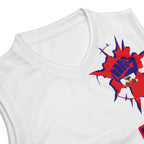 Haiti Flag (White) Premium Sport Jersey Tank Top - Conscious Apparel Store