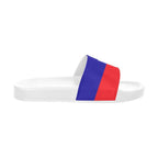 Haiti Flag Women's Slide Sandals - Conscious Apparel Store