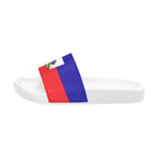 Haiti Flag Women's Slide Sandals - Conscious Apparel Store