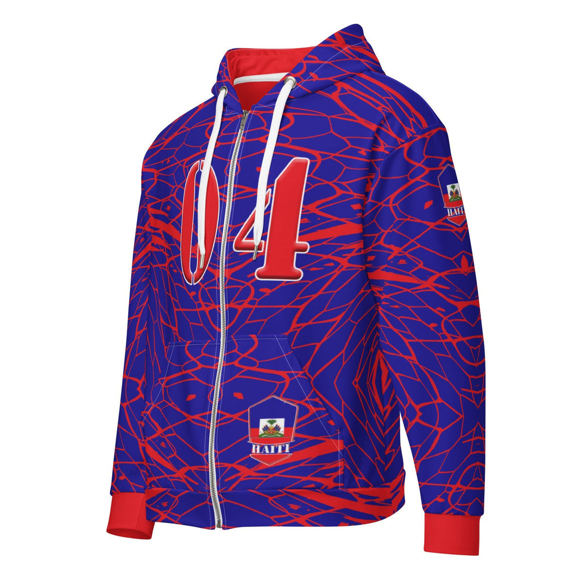 Haiti Football Unisex zip hoodie - Conscious Apparel Store