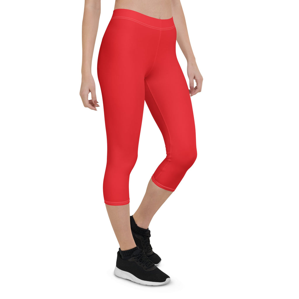 Haiti Red Capri Leggings - Conscious Apparel Store