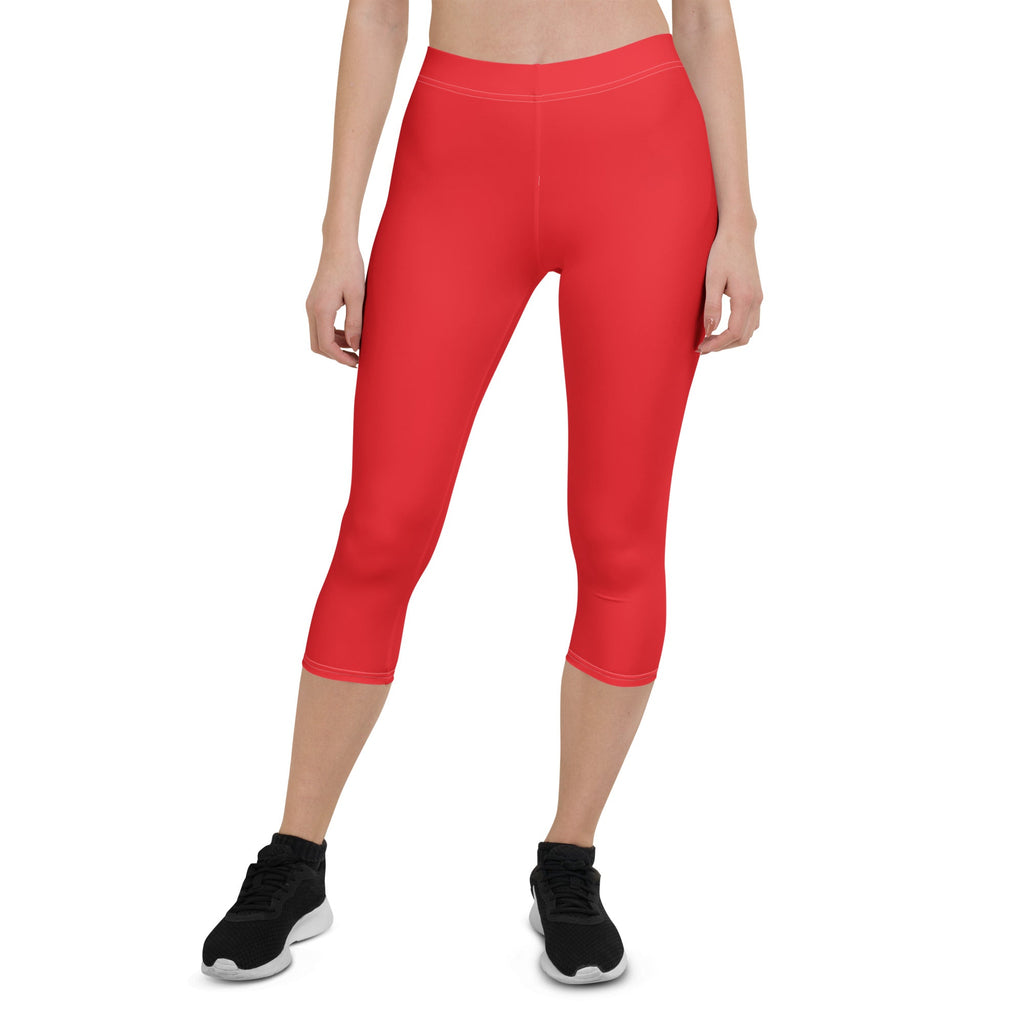 Haiti Red Capri Leggings - Conscious Apparel Store