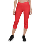 Haiti Red Capri Leggings - Conscious Apparel Store
