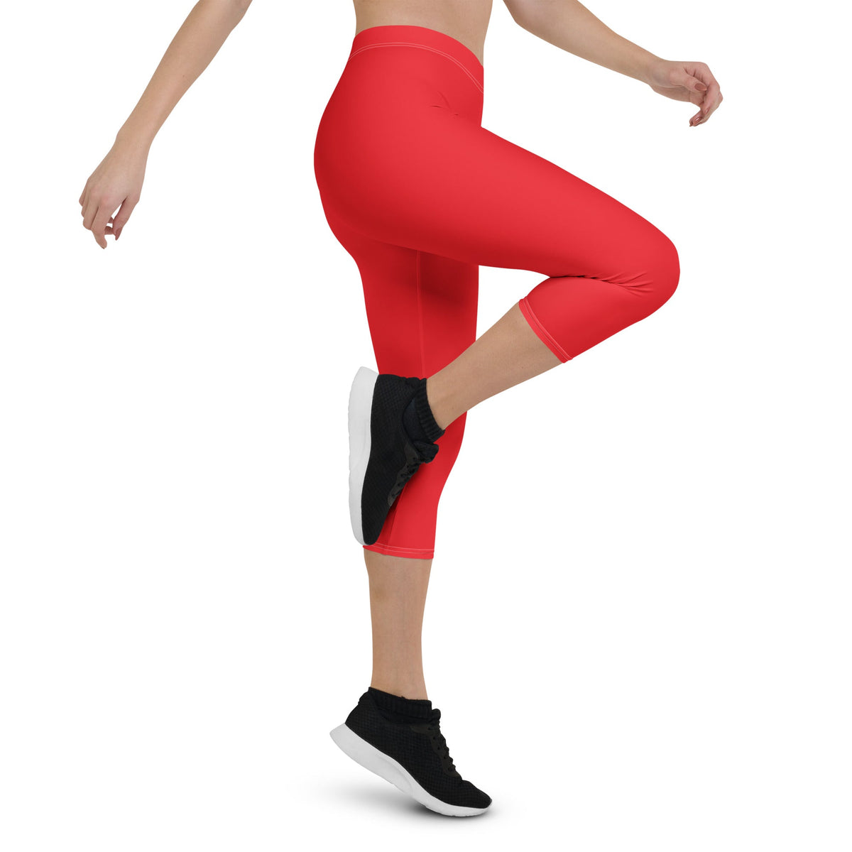 Haiti Red Capri Leggings - Conscious Apparel Store