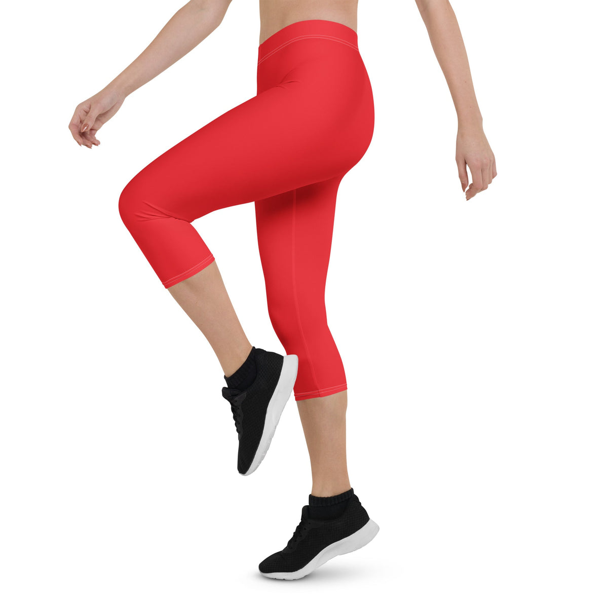 Haiti Red Capri Leggings - Conscious Apparel Store