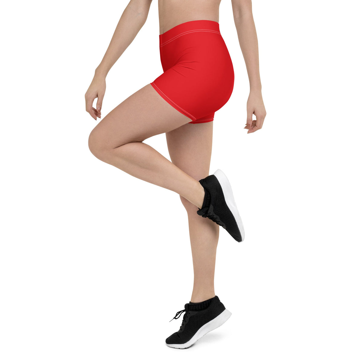 Haiti Red Leggings Shorts - Conscious Apparel Store