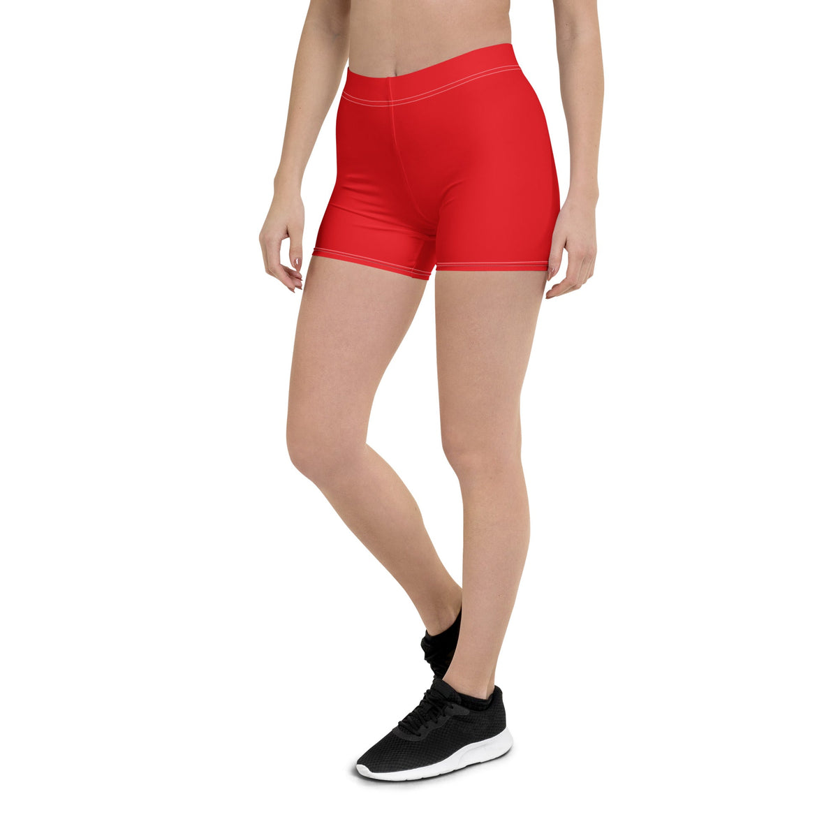 Haiti Red Leggings Shorts - Conscious Apparel Store