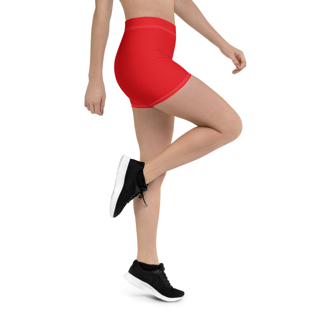 Haiti Red Leggings Shorts - Conscious Apparel Store