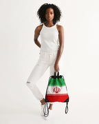 Iran Flag Canvas Drawstring Bag - Conscious Apparel Store