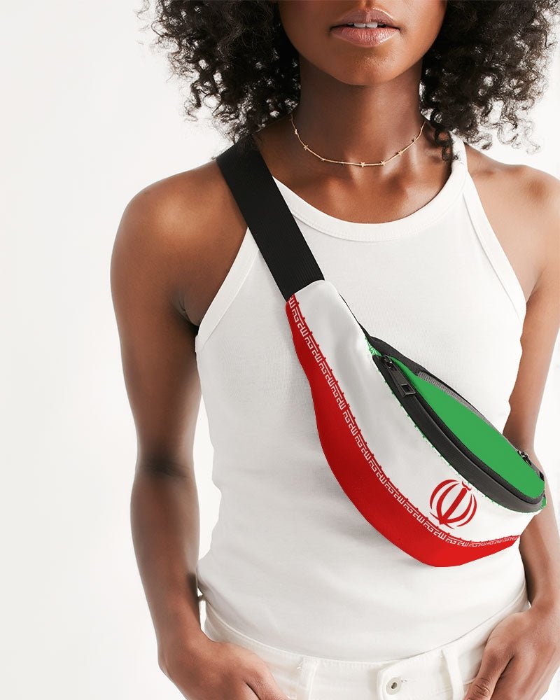 Iran Flag Crossbody Sling Bag - Conscious Apparel Store