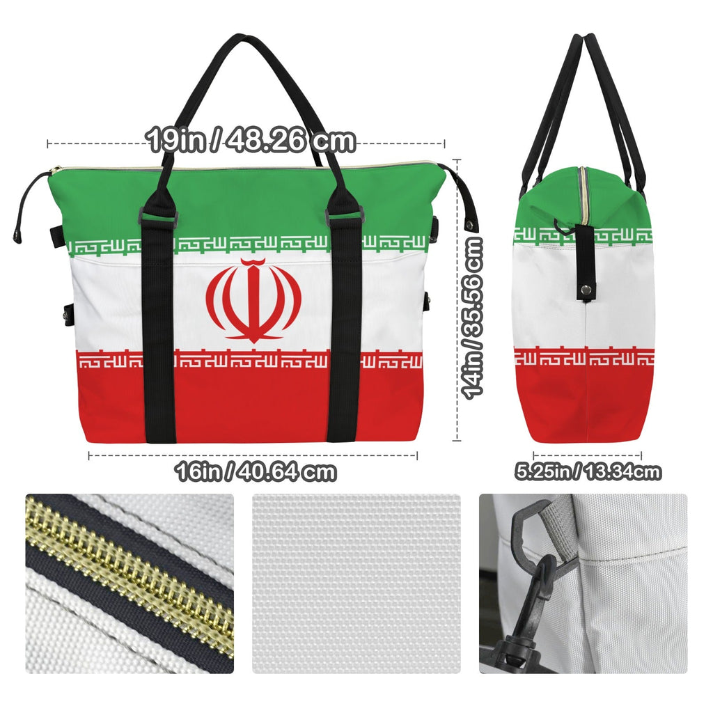 Iran Flag Duffle Bag - Conscious Apparel Store
