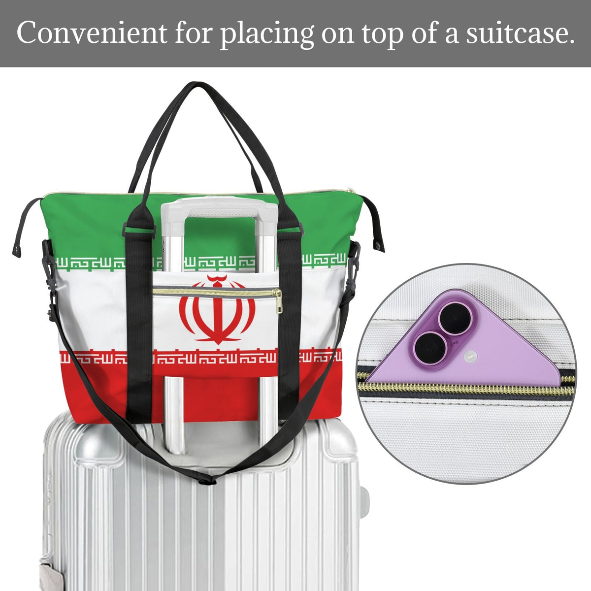 Iran Flag Duffle Bag - Conscious Apparel Store