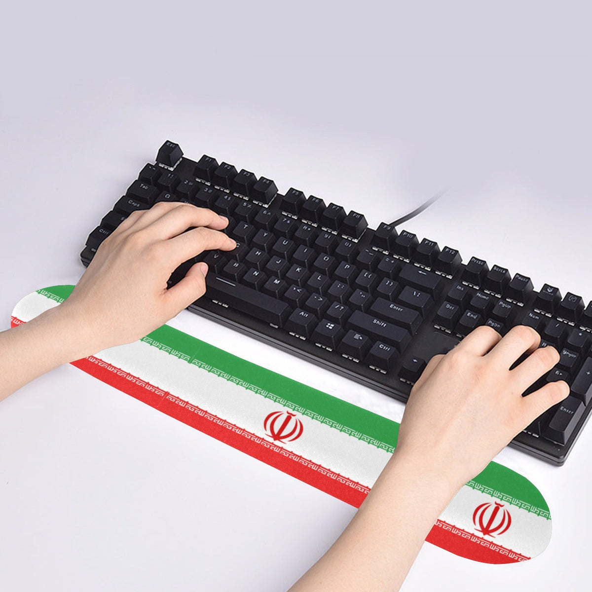 Iran Flag Keyboard Wrist Rest Pad - Conscious Apparel Store