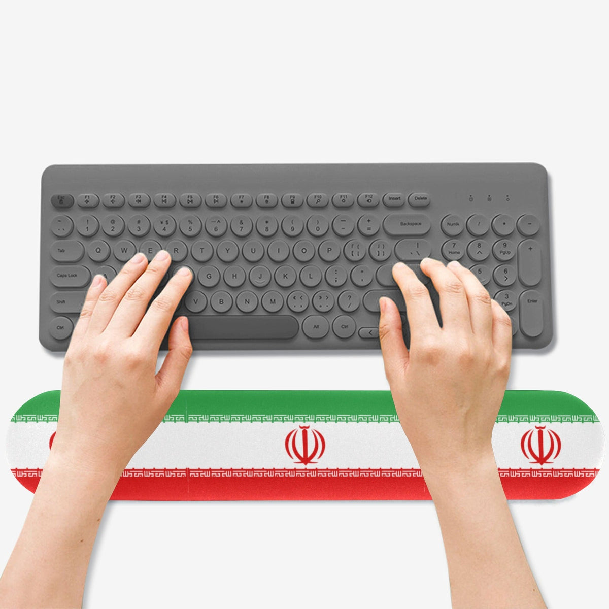 Iran Flag Keyboard Wrist Rest Pad - Conscious Apparel Store