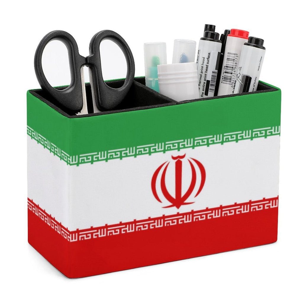 Iran Flag Leather Pen Holder - Conscious Apparel Store