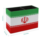 Iran Flag Leather Pen Holder - Conscious Apparel Store