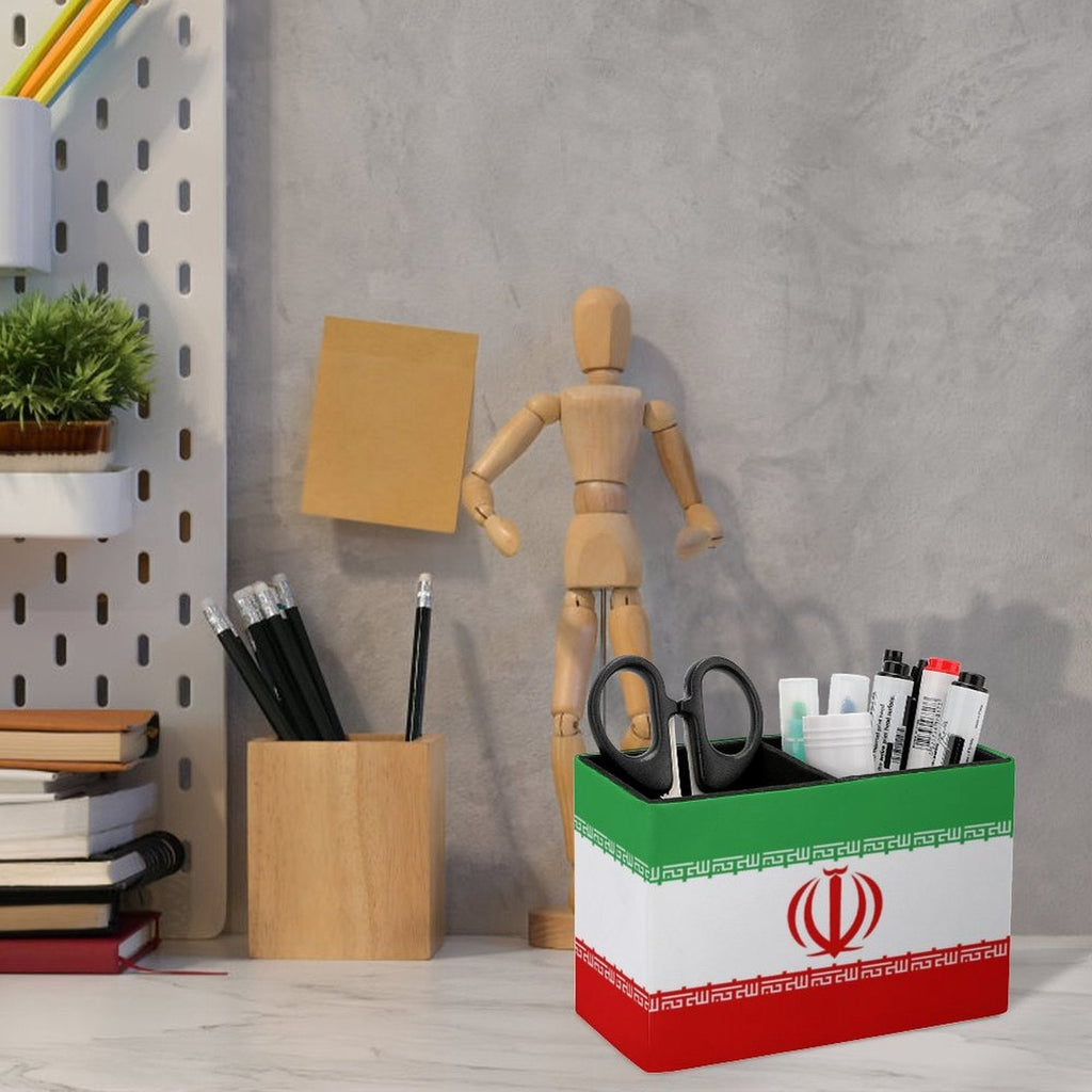 Iran Flag Leather Pen Holder - Conscious Apparel Store