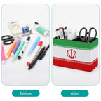 Iran Flag Leather Pen Holder - Conscious Apparel Store