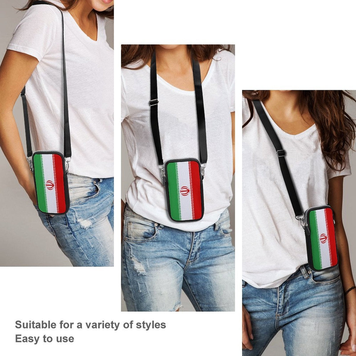 Iran Flag Mobile Phone Purse - Conscious Apparel Store