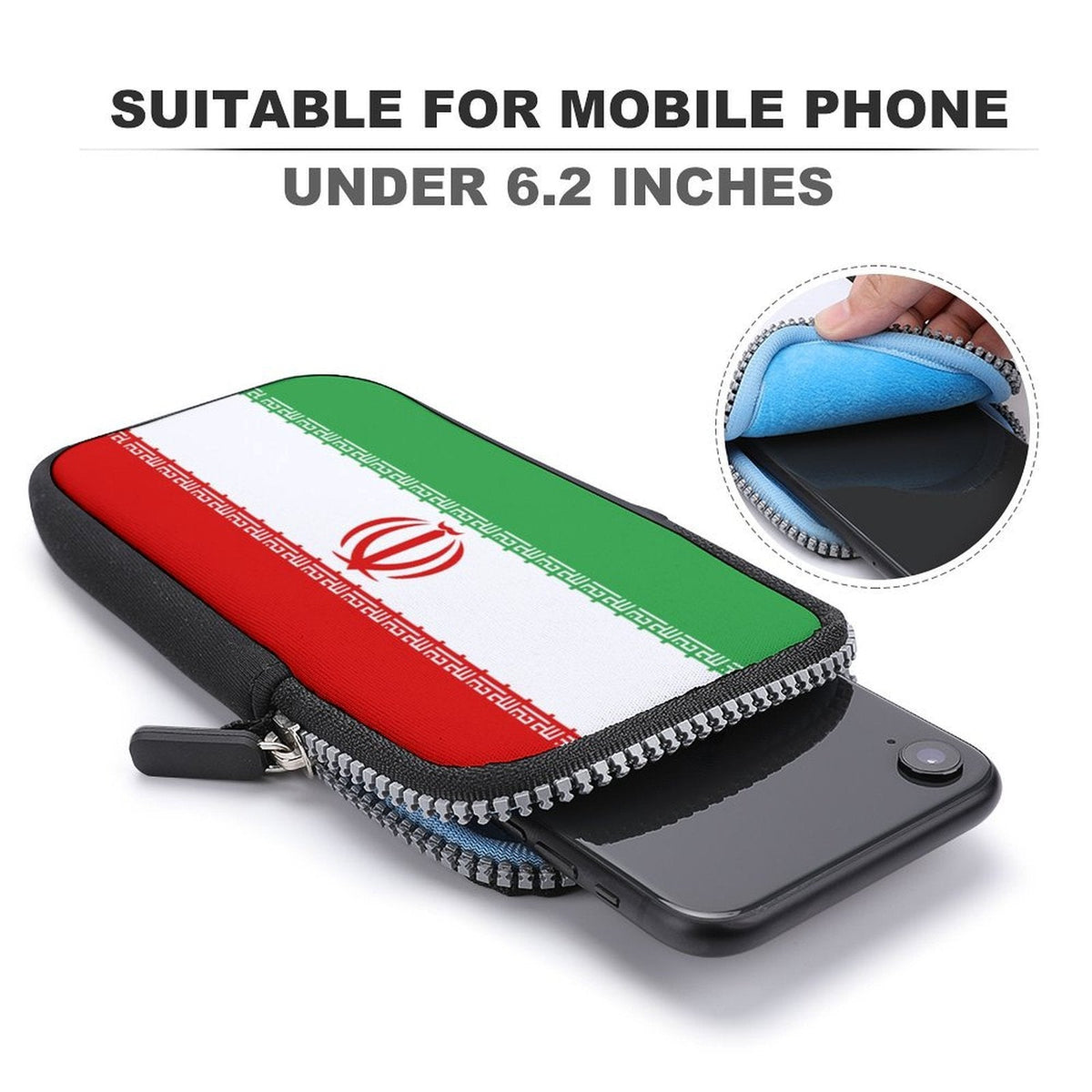 Iran Flag Mobile Phone Purse - Conscious Apparel Store
